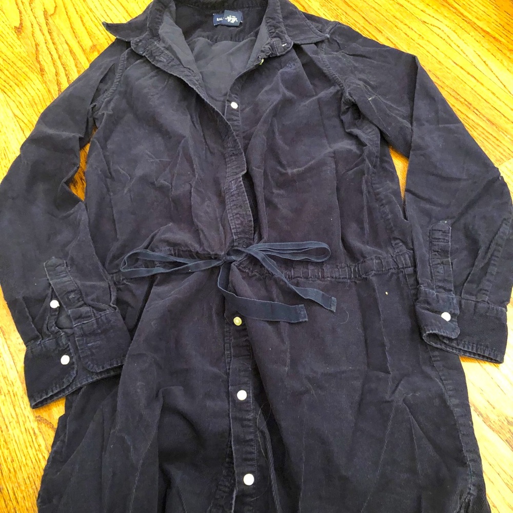 Ralph Lauren Girls corduroy shirt dress